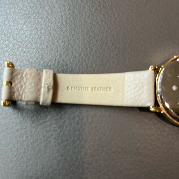 Kate Spade Sign Post Metro Series Neutral Leather Wristband Womens Watch - Picture 4 of 7